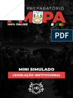 Mini Simulado - Legislacao Institucional - Pmpa - HD Cursos