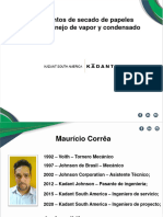 FUNDAMENTOS DE SECADO DE PAPELES PLANOS - MANEJO DE VAPOR Y CONDENSADO - Maurício Corrêa - Kadant Johnson