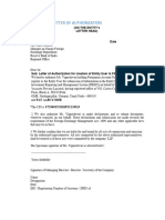 Authorisation Letter