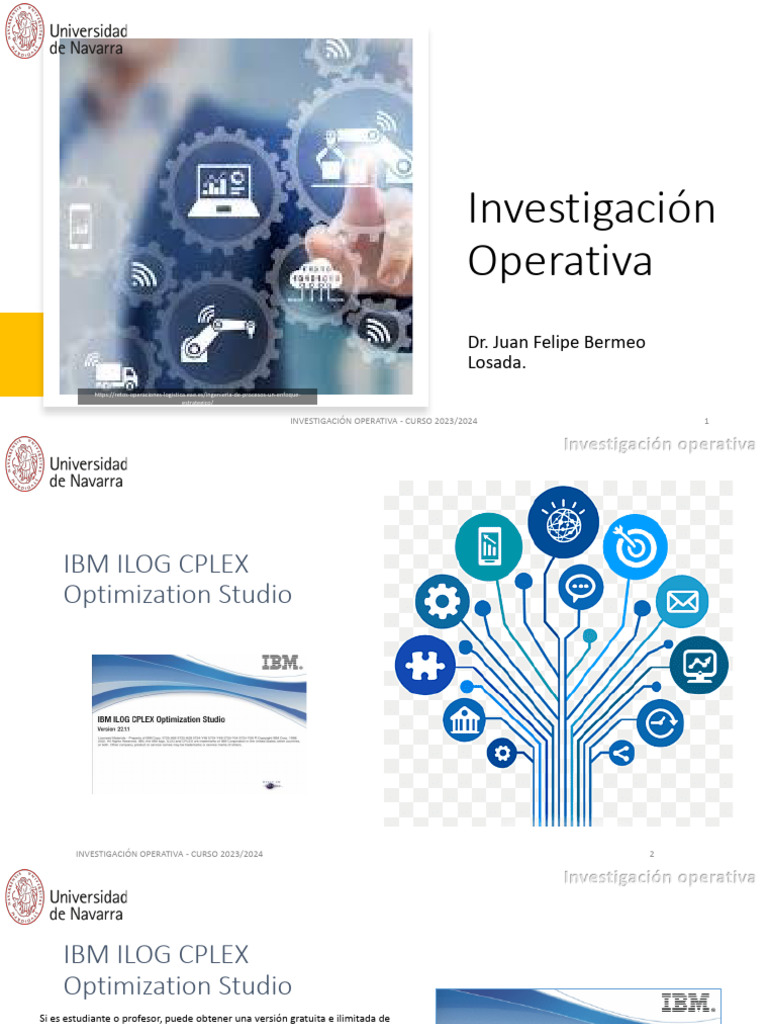 Guía de IBM ILOG CPLEX 2023/2024 | PDF | Ingeniería de software ...
