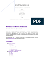 Molecular Notes - Practice Reasonable Deviations