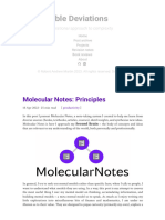 Molecular Notes - Principles Reasonable Deviations