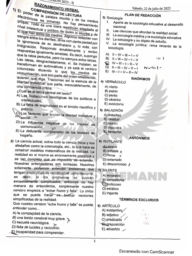 Examen grupo b 2023 ii pdf