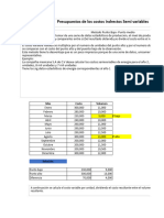 Presupuestos de Los Costos Indrectos Semi Variables