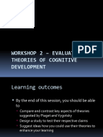 Workshop 2 - Evaluation Theories of Cognitive Development