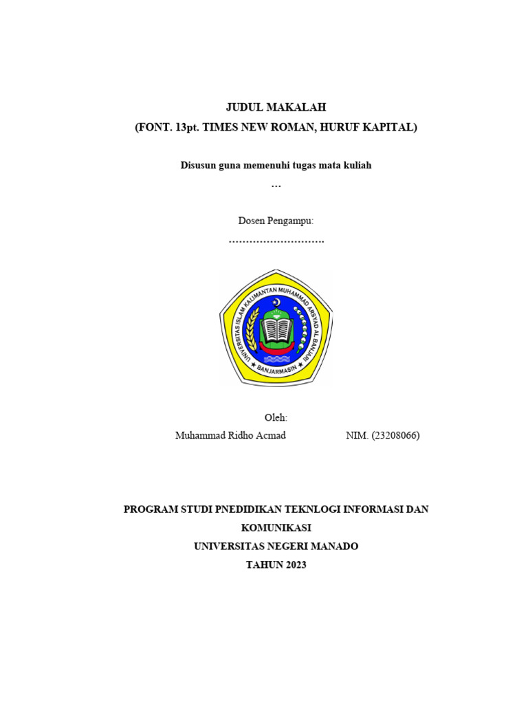 Template Penulisan Makalah 1 PDF