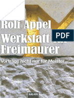 Appel, Rolf - Werkstatt Für Freimaurer - Vorträge Nicht Nur Für Meister 