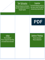 Graphic Organizer to Aid Comprehension 