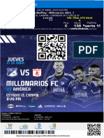 Entrada Liga BetPlay - Millonarios 2023 - 1 - 27 04 23 Camilo ARCILA