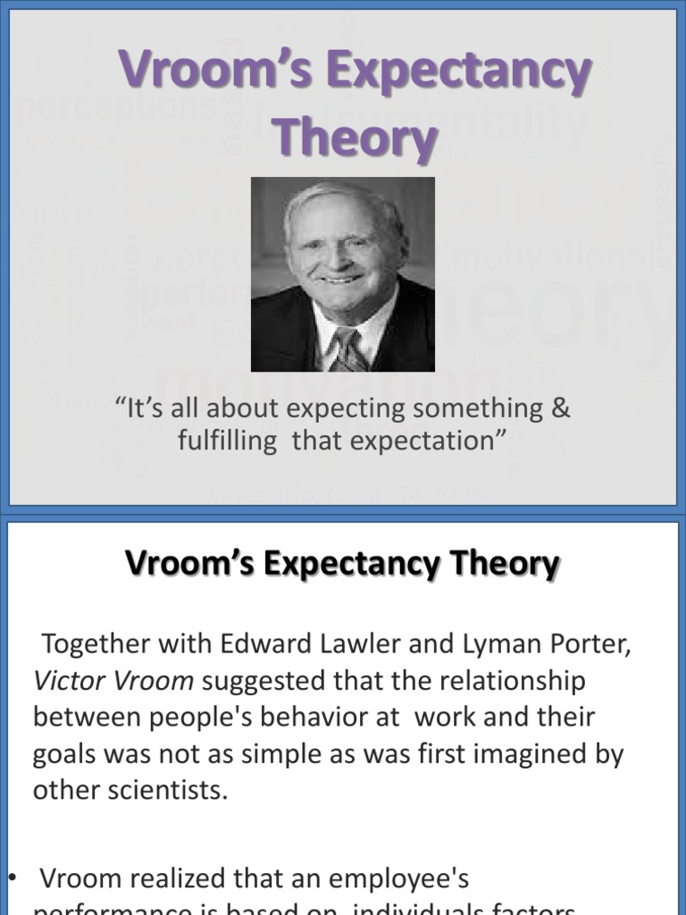 Understanding Employee Motivation Through Vroom's Expectancy Theory