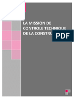 La Mission de Controle Technique de La Construction.: (Tapez Un Texte) 1