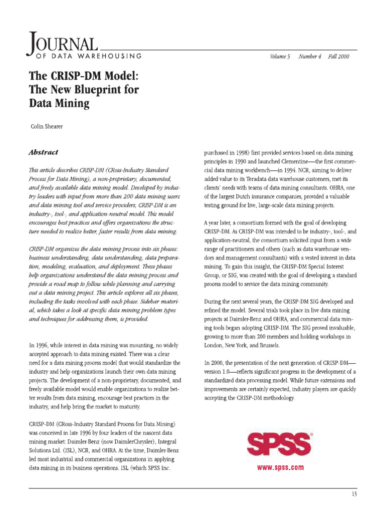 Crisp DM | PDF
