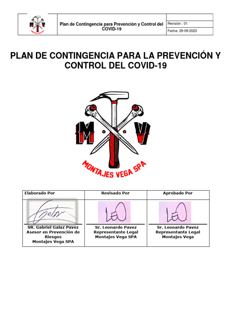 Plan de Contingencia Covid 19 | PDF