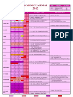 2012 Tentative Academic Calendar of Maldives [Oct 12]