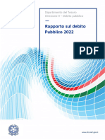 Rapporto Sul Debito Pubblico 2022