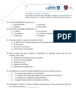 Trimestral Comprensión Lectora Y Uso de La Lengua