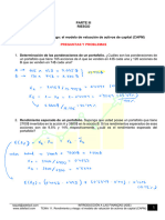 TEMA 11. Rendimiento y Riego, El Modelo CAPM - EJERCICIOS - Pizarra