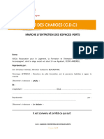 Cahier Des Charges Marche Espaces Verts 2020