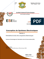 Conception de Systèmes Electroniques Partie 2 ING STIC 1 Édition 2023