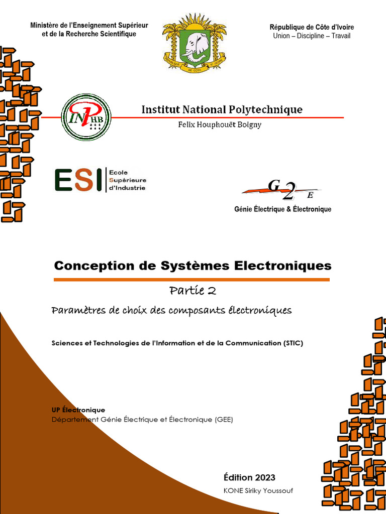 Choix des Composants Électroniques | PDF | Condensateur | Résistance ...