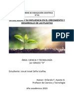 Informe de Indagación - Influencia de La Luz