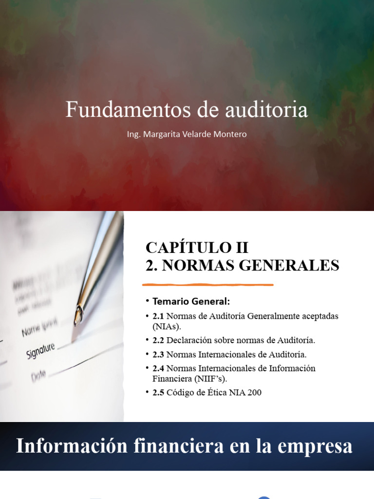Normas de Auditoría y Contabilidad | PDF | Contabilidad | Auditoría