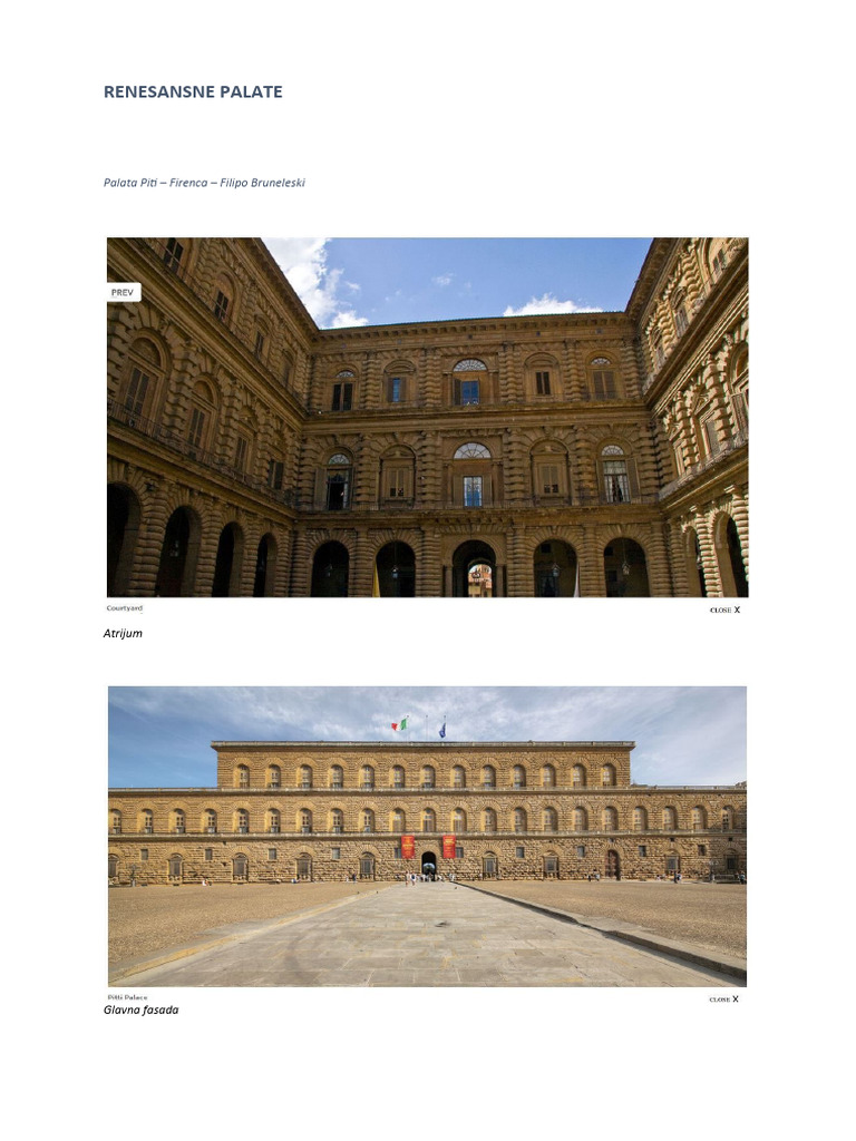 Renesansne Palate | PDF | Art