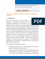 Comunicación, Motivación, Negociación y Manejo de Conflictos