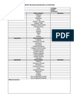 Formato para Evaluar Postura