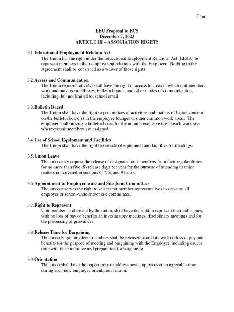 Eeu Article 3 - Association Rights 2 | PDF | Employment | Trade Union