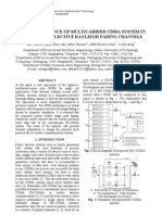 Sinr Performance of Multicarrier Cdma System in Frequency-Selective Rayleigh Fading Channels