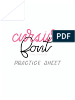 Cursive Font - Plan With Ady