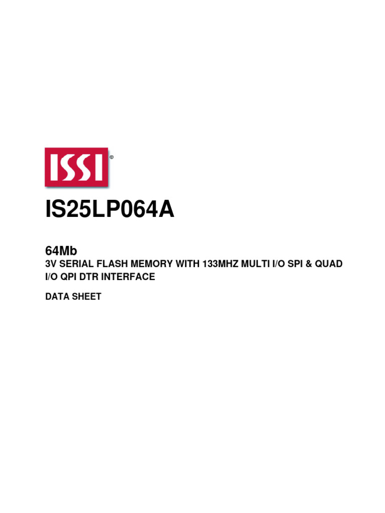 25lp064a 2936098 | PDF | Flash Memory | Input/Output