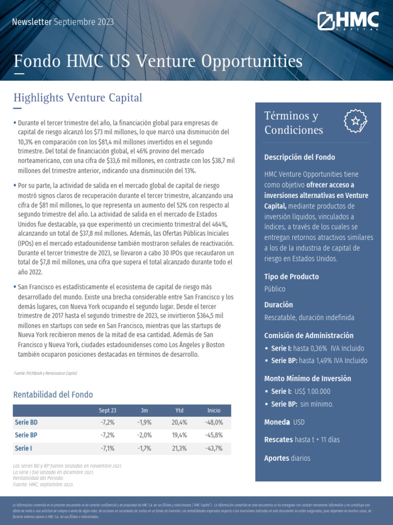Informe sobre Fondos de Capital de Riesgo | PDF | Capital de riesgo ...