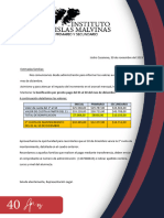 Arancel Diciembre y 2° Cuota de Mantenimiento 2023