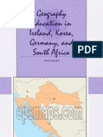 Geography Education in Ireland, Korea, Germany, and South Africa