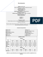 Plan Alimentario Andriu Tatin