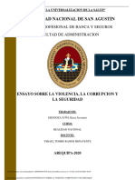 Ensayo Sobre La Violencia Corrupcion y Seguridad PDF