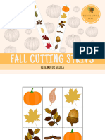 Fall Cutting Strips: Fine Motor Skills