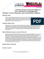 How Undergraduate Students Prepare To Become Engineers The Role of Out of Class Activities in Civil Engineering Students Career Preparation and Leadership Development