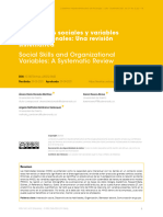 Social Skills and Organizational Variables: A Systematic Review