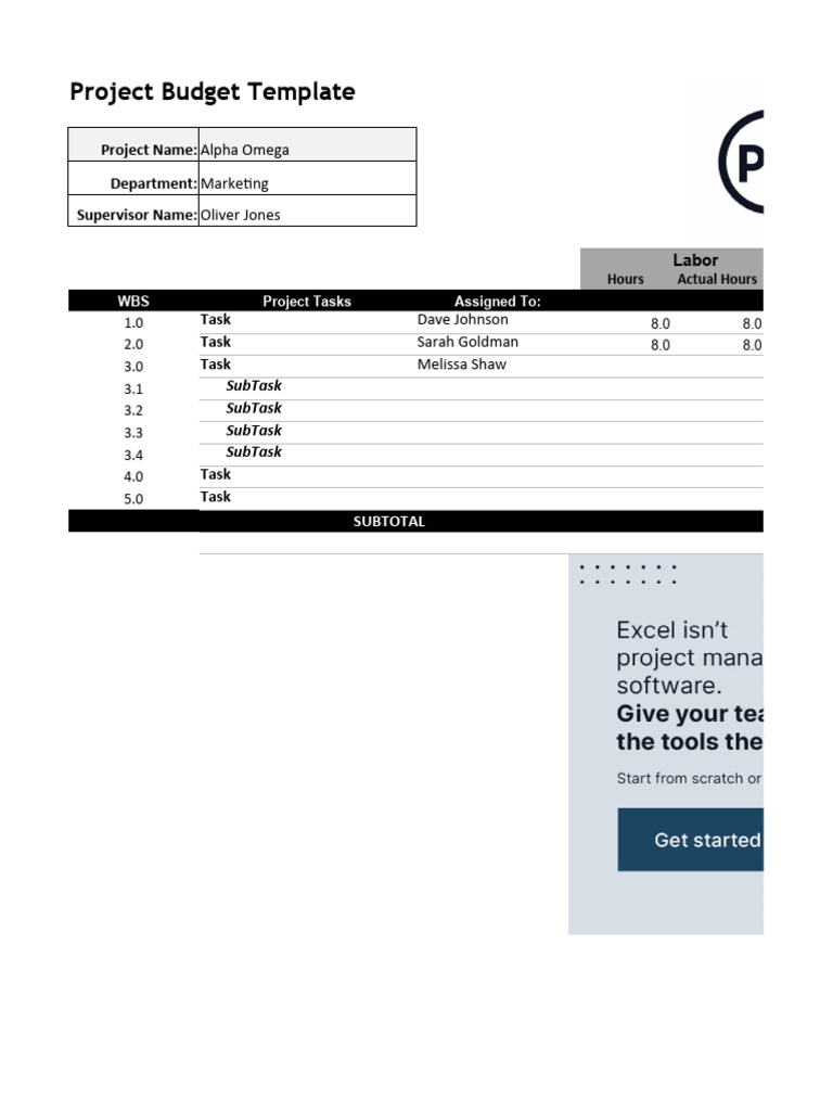 Project Budget Tracking Template | PDF | Business