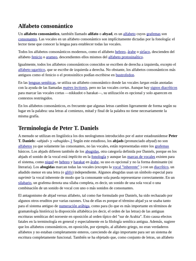 Alfabeto Consonántico PDF Notación Lingüística