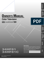 Toshiba 34hf81 Owners Manual