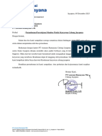 129 - Surat Permohonan Langganan Parkir Karyawan Cabang Jayapura