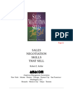 Sales Negotiation Skills That Sell (Robert E. Kellar)
