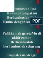 Berhembuslah Roh Kudus