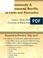 Community and Environmental Benefits of Parks and Recreation