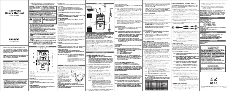 NUX Loop Core User Manual | PDF