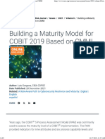 Building A Maturity Model For COBIT 2019 Based On CMMI